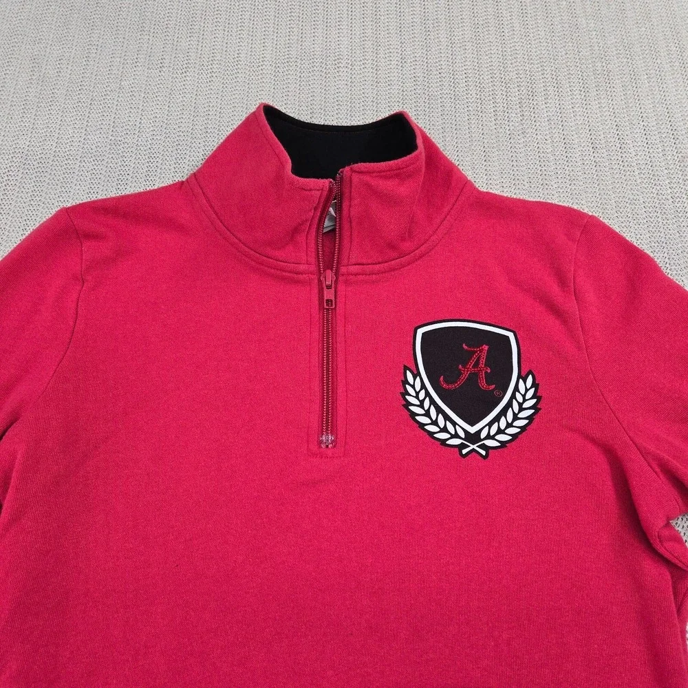 Victorias Secret Pink Alabama Crimson Tide Sweatshirt Womens Extra Small 1/4 Zip